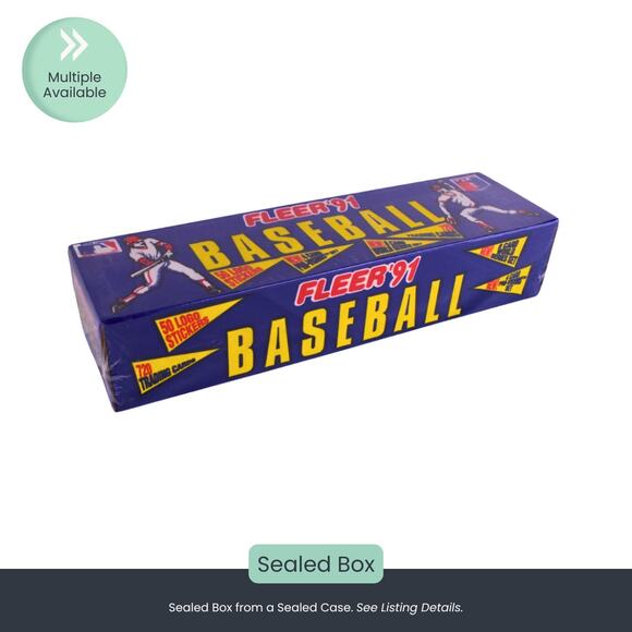 1991 Fleer Baseball Trading Cards – Factory Sealed Box - Picture 1 of 4